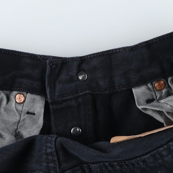 Levi's 501 Euro Model Black Denim Straight Leg Denim Pants, Men's Size W31 cotton black type Vintage Second Hand