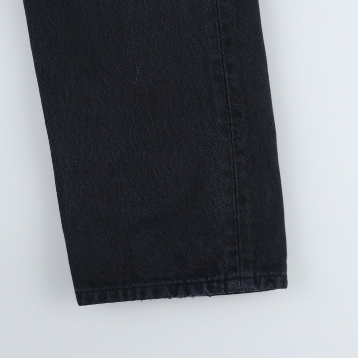 Levi's 501 Euro Model Black Denim Straight Leg Denim Pants, Men's Size W31 cotton black type Vintage Second Hand