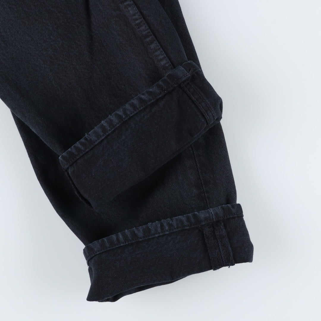 Levi's 501 Euro Model Black Denim Straight Leg Denim Pants, Men's Size W31 cotton black type Vintage Second Hand