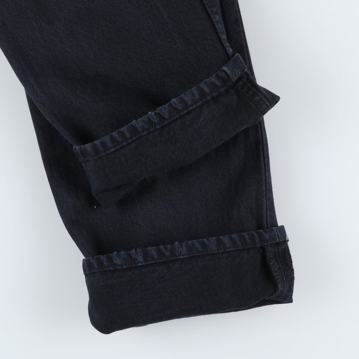 Levi's 501 Euro Model Black Denim Straight Leg Denim Pants, Men's Size W31 cotton black type Vintage Second Hand