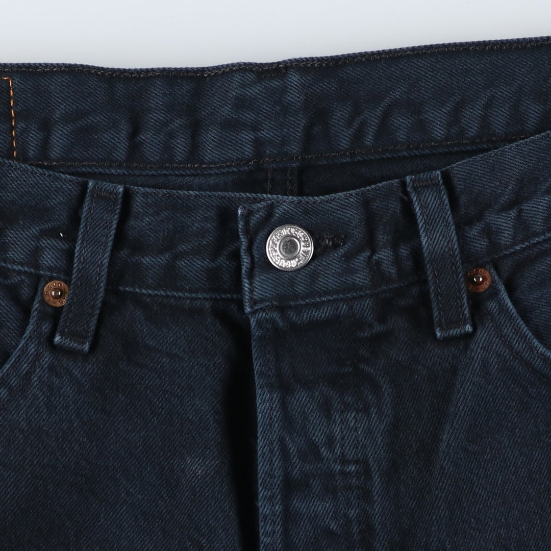 Levi's 501 Euro Model Black Denim Straight Denim Pants Men's W34 cotton black type Vintage Second Hand