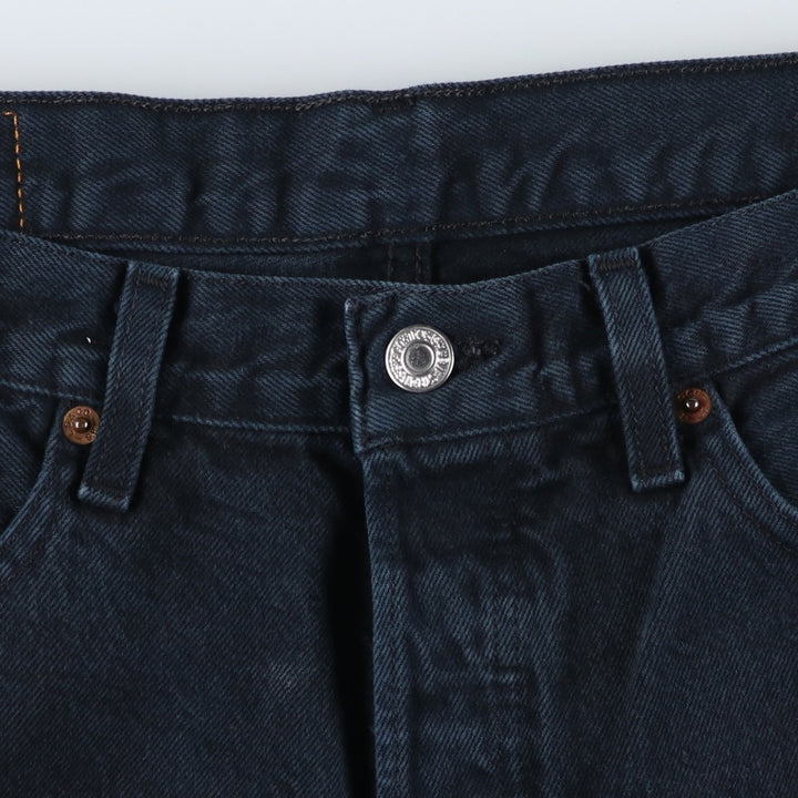 Levi's 501 Euro Model Black Denim Straight Denim Pants Men's W34 cotton black type Vintage Second Hand