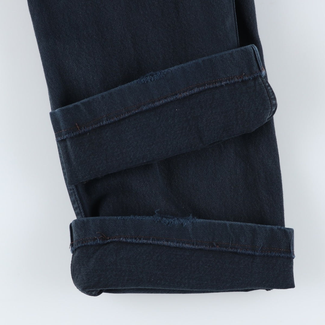 Levi's 501 Euro Model Black Denim Straight Denim Pants Men's W34 cotton black type Vintage Second Hand