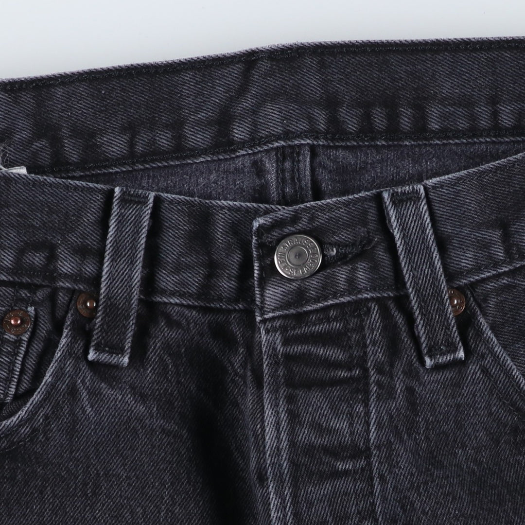 Levi's 501 Black Denim Straight Denim Pants for Men, W32 equivalent cotton black type Vintage Second Hand