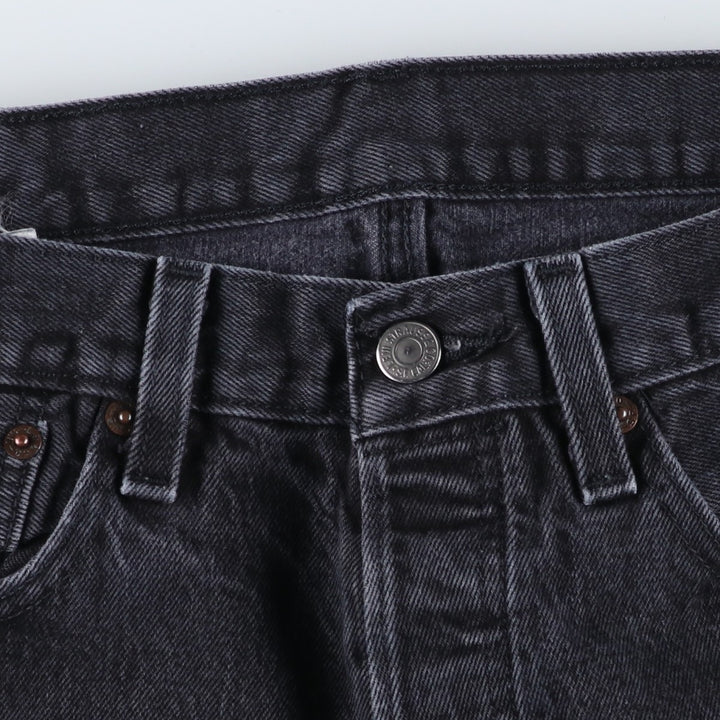 Levi's 501 Black Denim Straight Denim Pants for Men, W32 equivalent cotton black type Vintage Second Hand