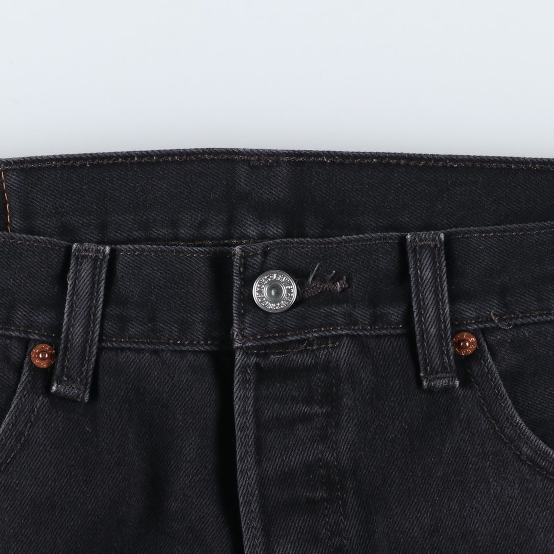 Levi's 501 Black Denim Straight Denim Pants for Men, W34 equivalent cotton black type Vintage Second Hand