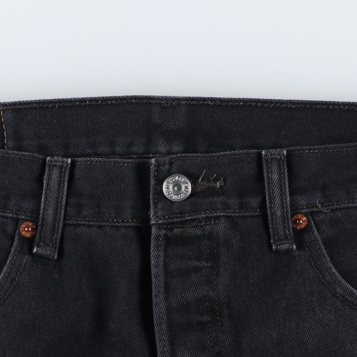 Levi's 501 Black Denim Straight Denim Pants for Men, W34 equivalent cotton black type Vintage Second Hand
