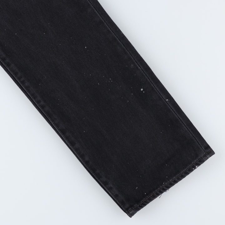 Levi's 501 Black Denim Straight Denim Pants for Men, W34 equivalent cotton black type Vintage Second Hand