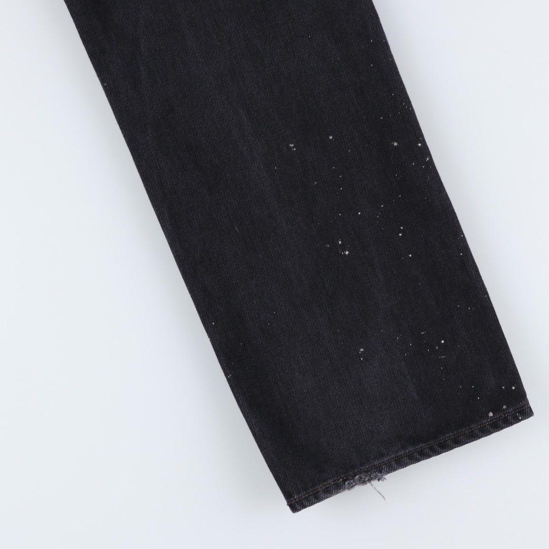 Levi's 501 Black Denim Straight Denim Pants for Men, W34 equivalent cotton black type Vintage Second Hand