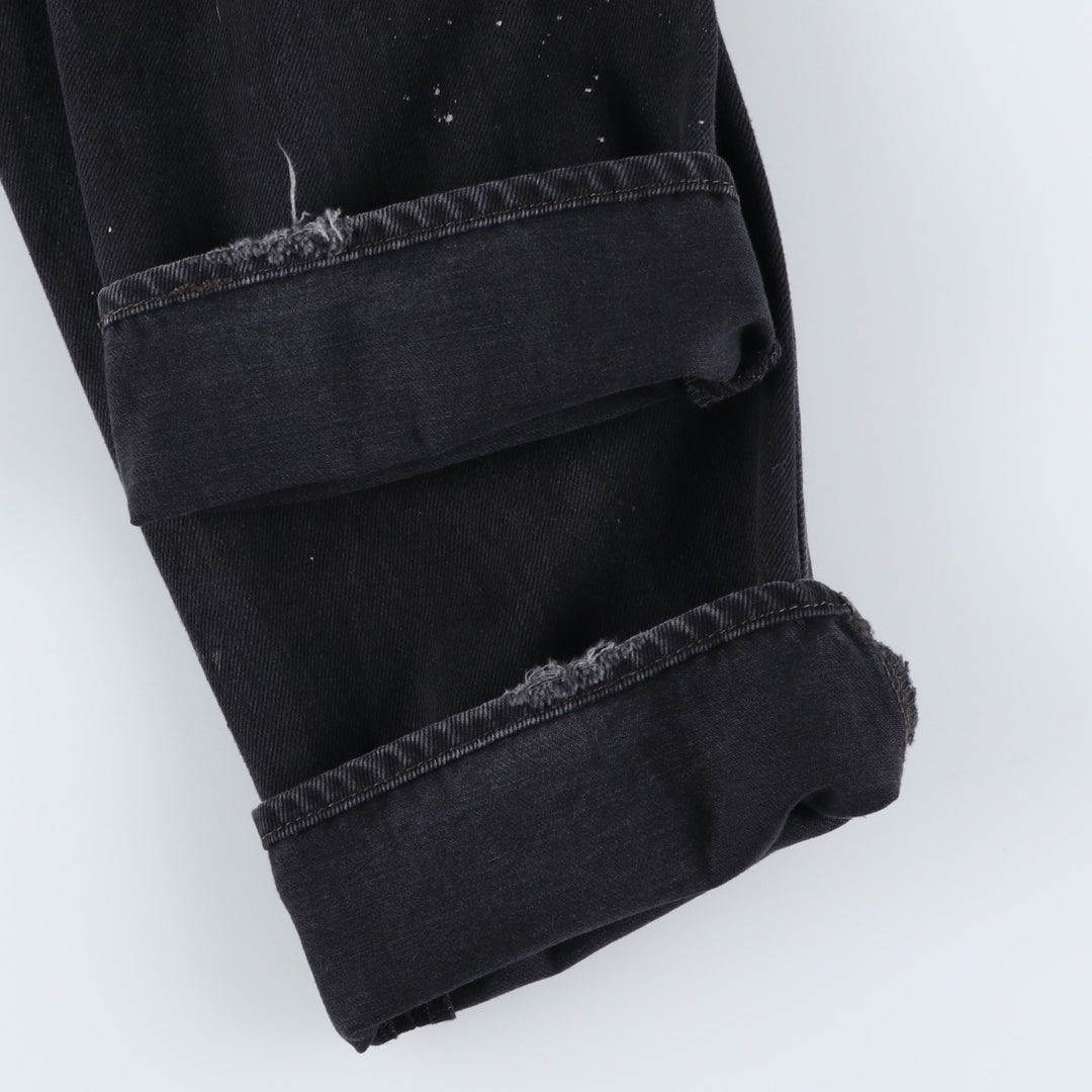 Levi's 501 Black Denim Straight Denim Pants for Men, W34 equivalent cotton black type Vintage Second Hand