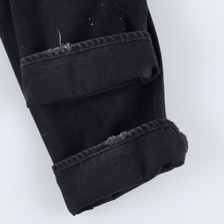 Levi's 501 Black Denim Straight Denim Pants for Men, W34 equivalent cotton black type Vintage Second Hand
