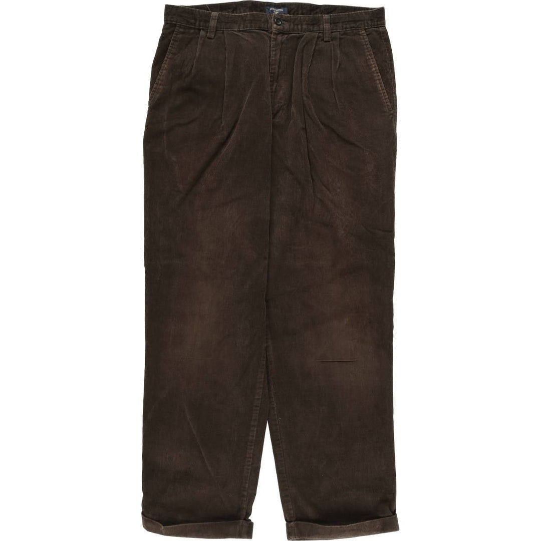 DOCKERS Two-pleat Corduroy Pants, Men's, Size 36 unclear brown type Vintage Second Hand