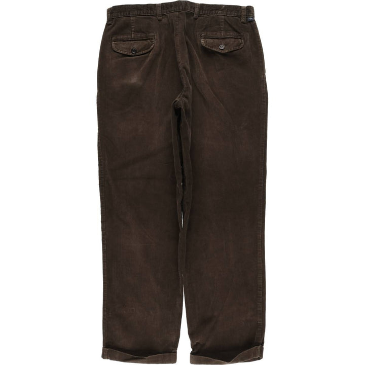 DOCKERS Two-pleat Corduroy Pants, Men's, Size 36 unclear brown type Vintage Second Hand