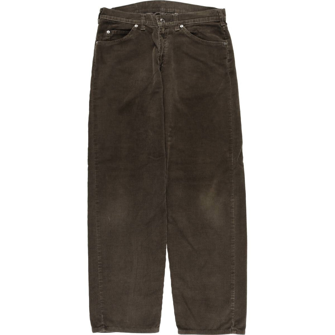 90'S Vintage Levi's 565 Loose Fit Wide Leg Corduroy Pants, Men's Size 34 cotton brown type Vintage Second Hand