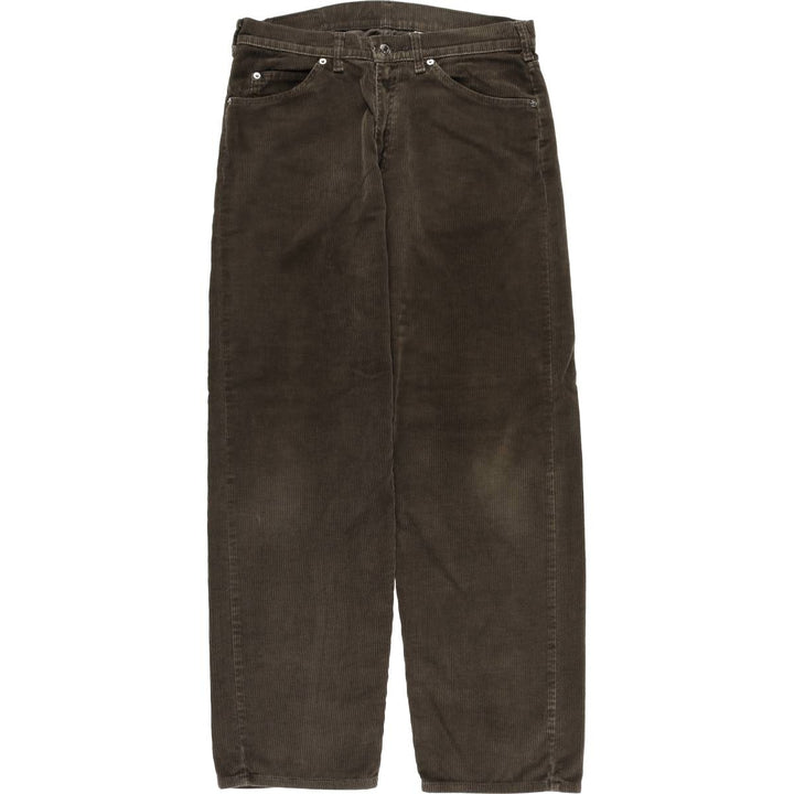90'S Vintage Levi's 565 Loose Fit Wide Leg Corduroy Pants, Men's Size 34 cotton brown type Vintage Second Hand