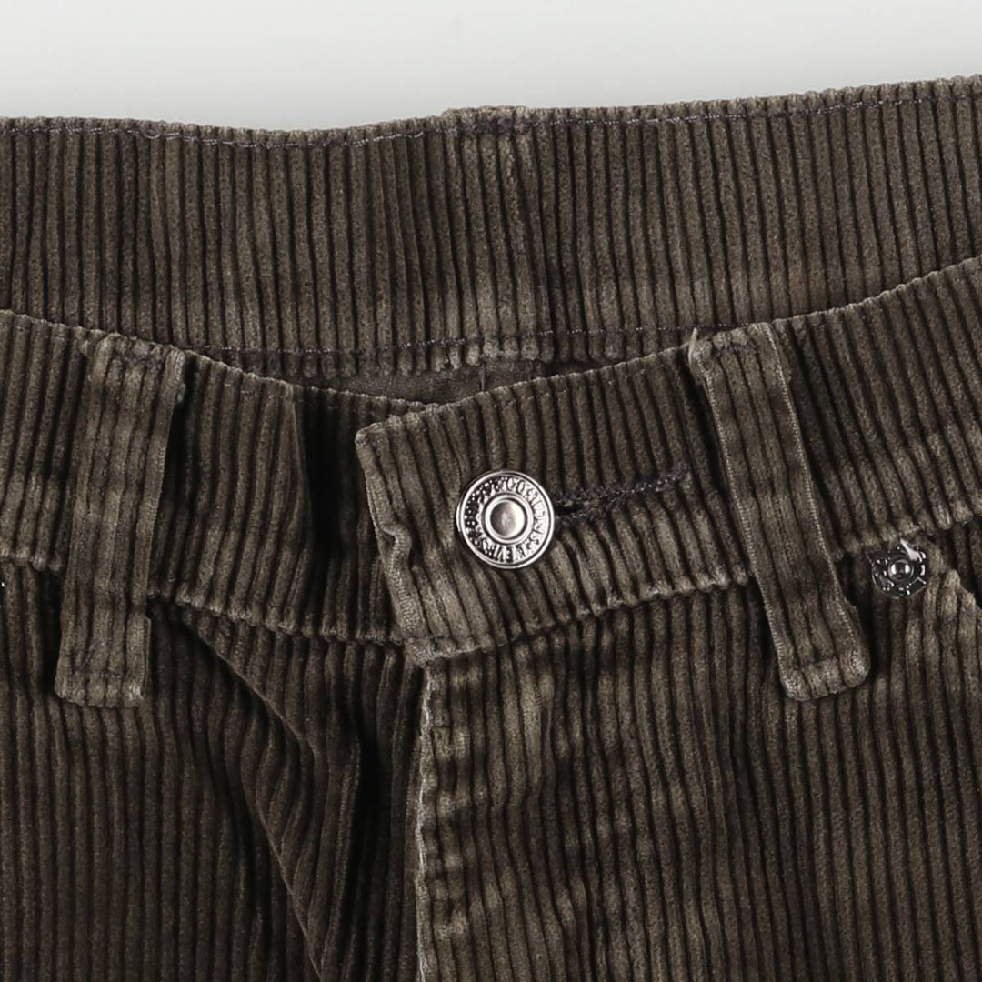 90'S Vintage Levi's 565 Loose Fit Wide Leg Corduroy Pants, Men's Size 34 cotton brown type Vintage Second Hand