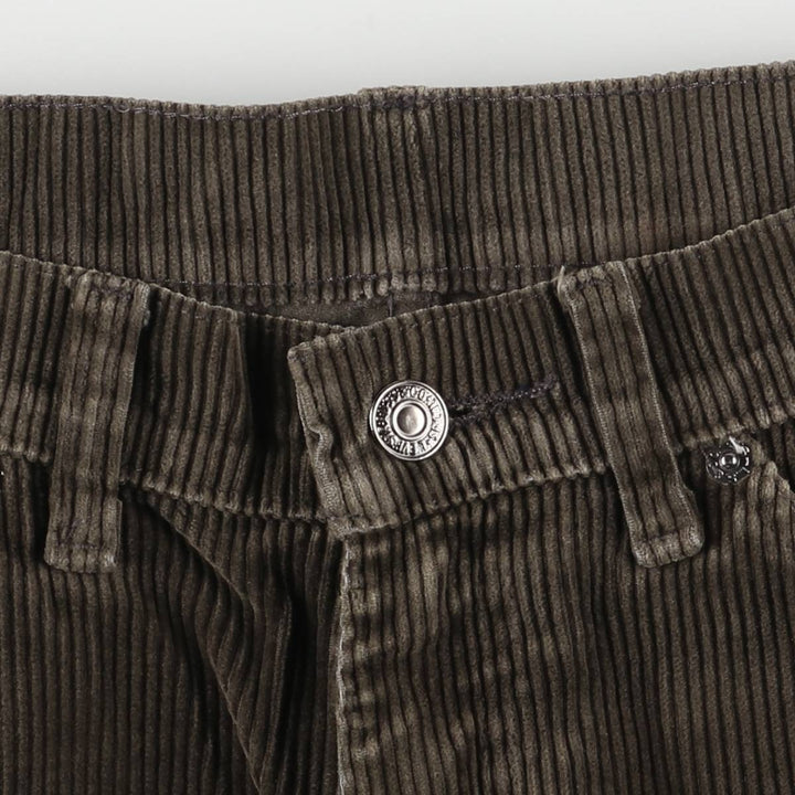 90'S Vintage Levi's 565 Loose Fit Wide Leg Corduroy Pants, Men's Size 34 cotton brown type Vintage Second Hand