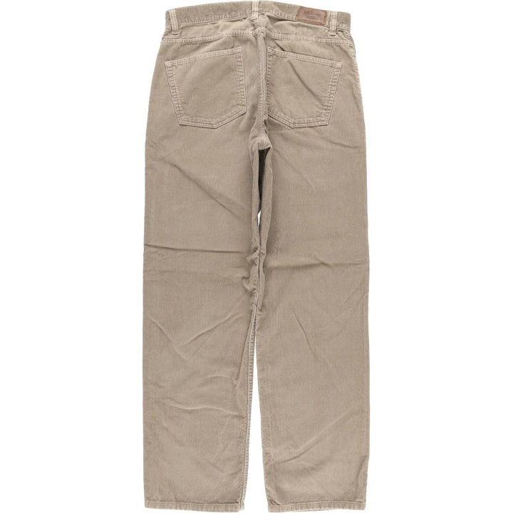 LLBean Men's Corduroy Pants, Size W32 cotton Beige type Vintage Second Hand
