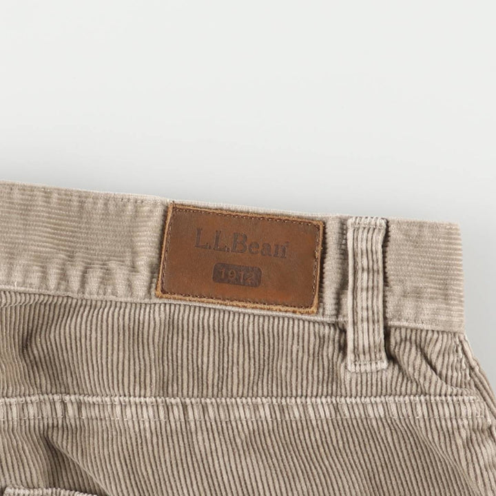 LLBean Men's Corduroy Pants, Size W32 cotton Beige type Vintage Second Hand