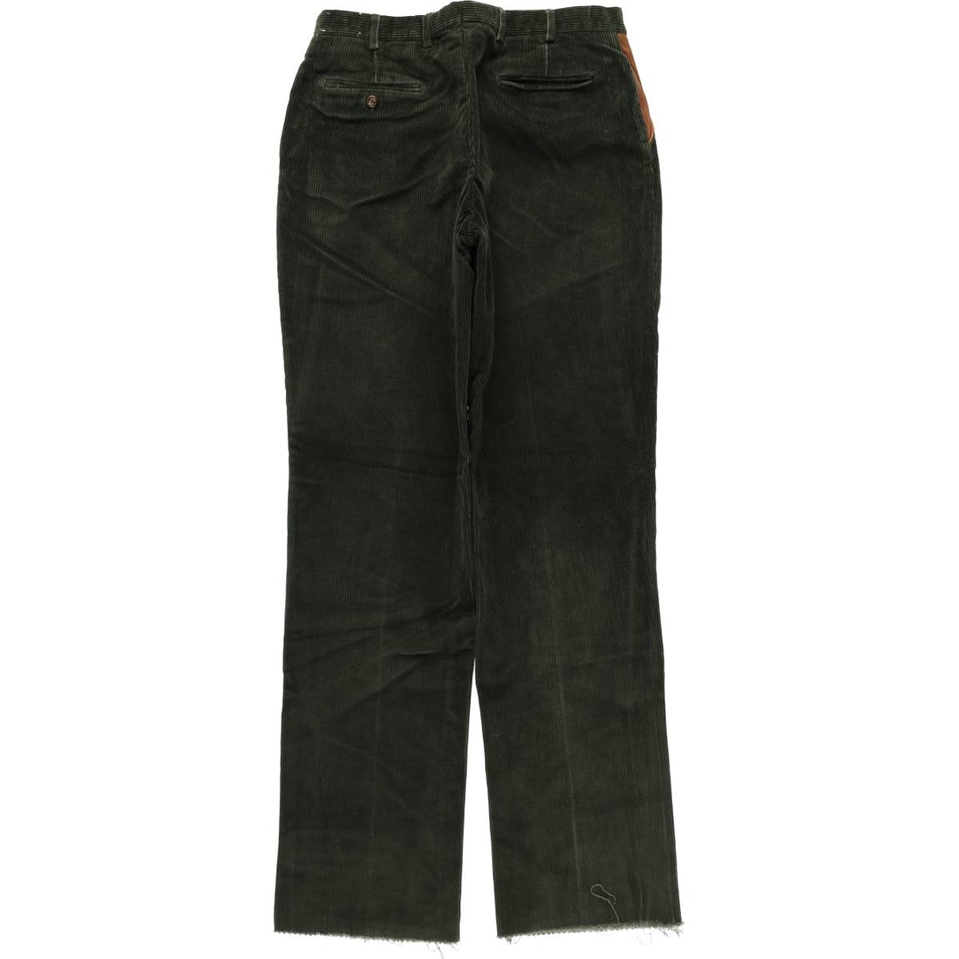 Orvis cut-off corduroy pants, made in the USA, men's size W33 cotton Green type dark green Vintage Second Hand