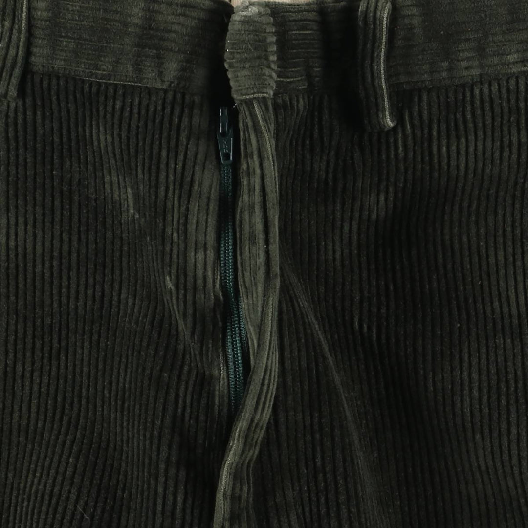 Orvis cut-off corduroy pants, made in the USA, men's size W33 cotton Green type dark green Vintage Second Hand