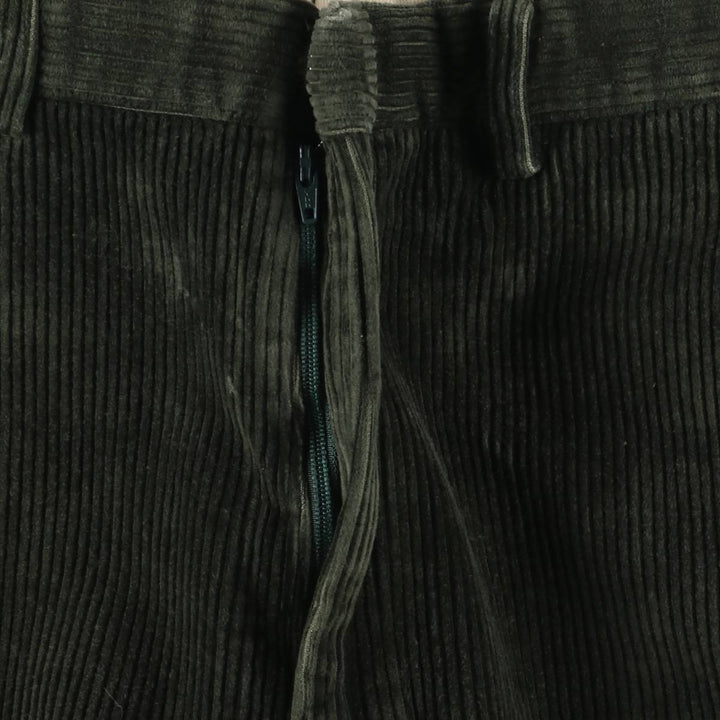 Orvis cut-off corduroy pants, made in the USA, men's size W33 cotton Green type dark green Vintage Second Hand