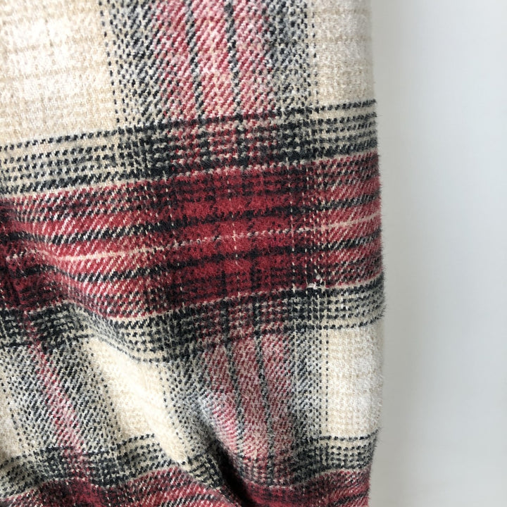 90'S Vintage Field and Stream Long Sleeve Heavy Flannel Check Shirt, Men's Size L unclear red type Vintage Second Hand