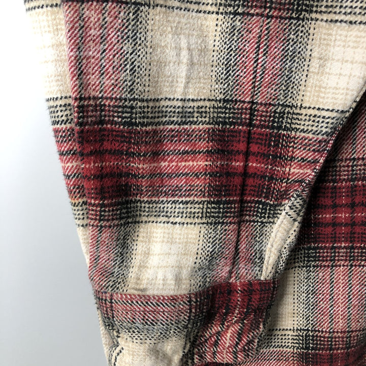 90'S Vintage Field and Stream Long Sleeve Heavy Flannel Check Shirt, Men's Size L unclear red type Vintage Second Hand