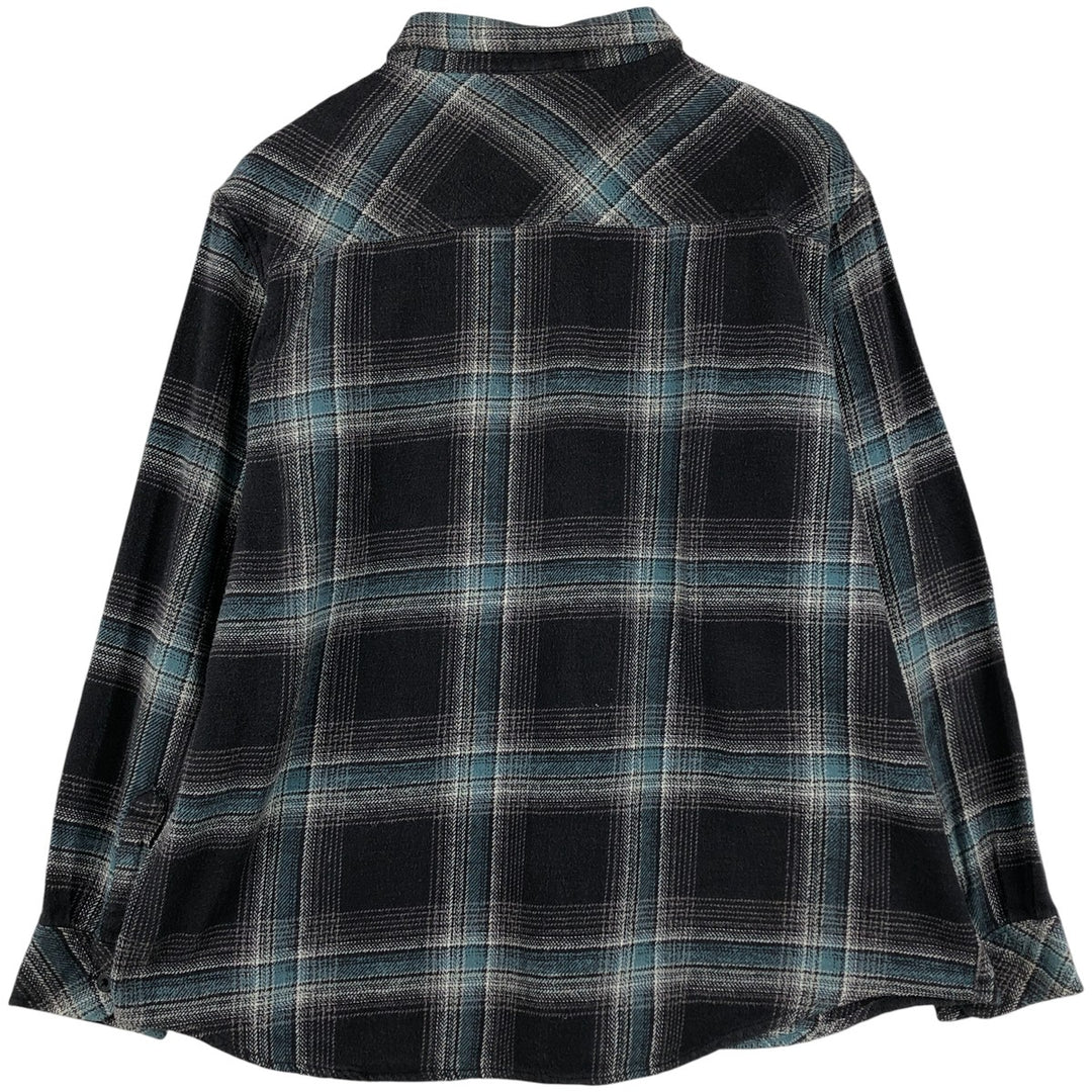 Dickies Long Sleeve Flannel Check Shirt, Men's, XXL cotton black type Vintage Second Hand