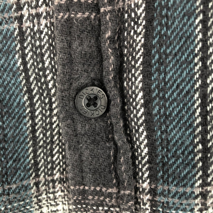 Dickies Long Sleeve Flannel Check Shirt, Men's, XXL cotton black type Vintage Second Hand
