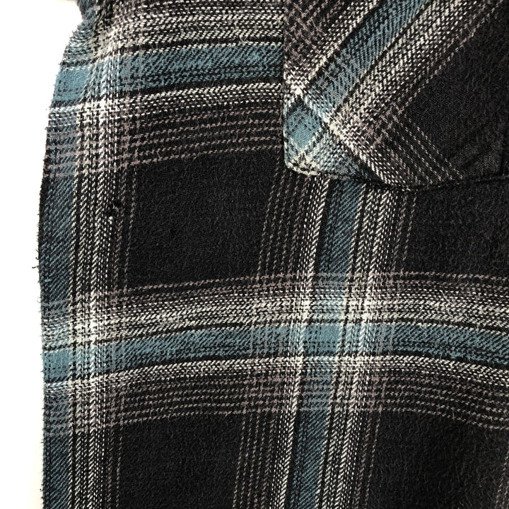 Dickies Long Sleeve Flannel Check Shirt, Men's, XXL cotton black type Vintage Second Hand