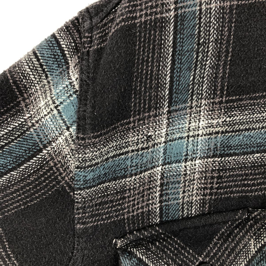 Dickies Long Sleeve Flannel Check Shirt, Men's, XXL cotton black type Vintage Second Hand