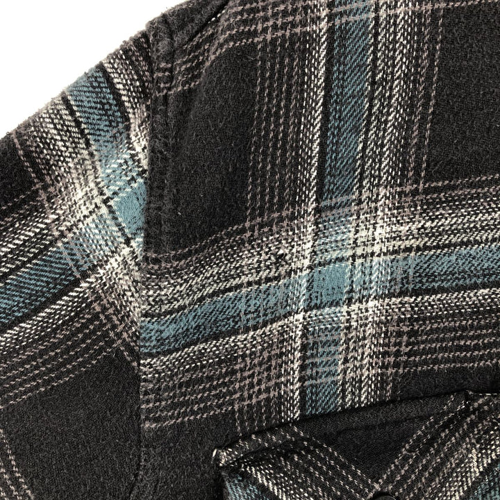 Dickies Long Sleeve Flannel Check Shirt, Men's, XXL cotton black type Vintage Second Hand