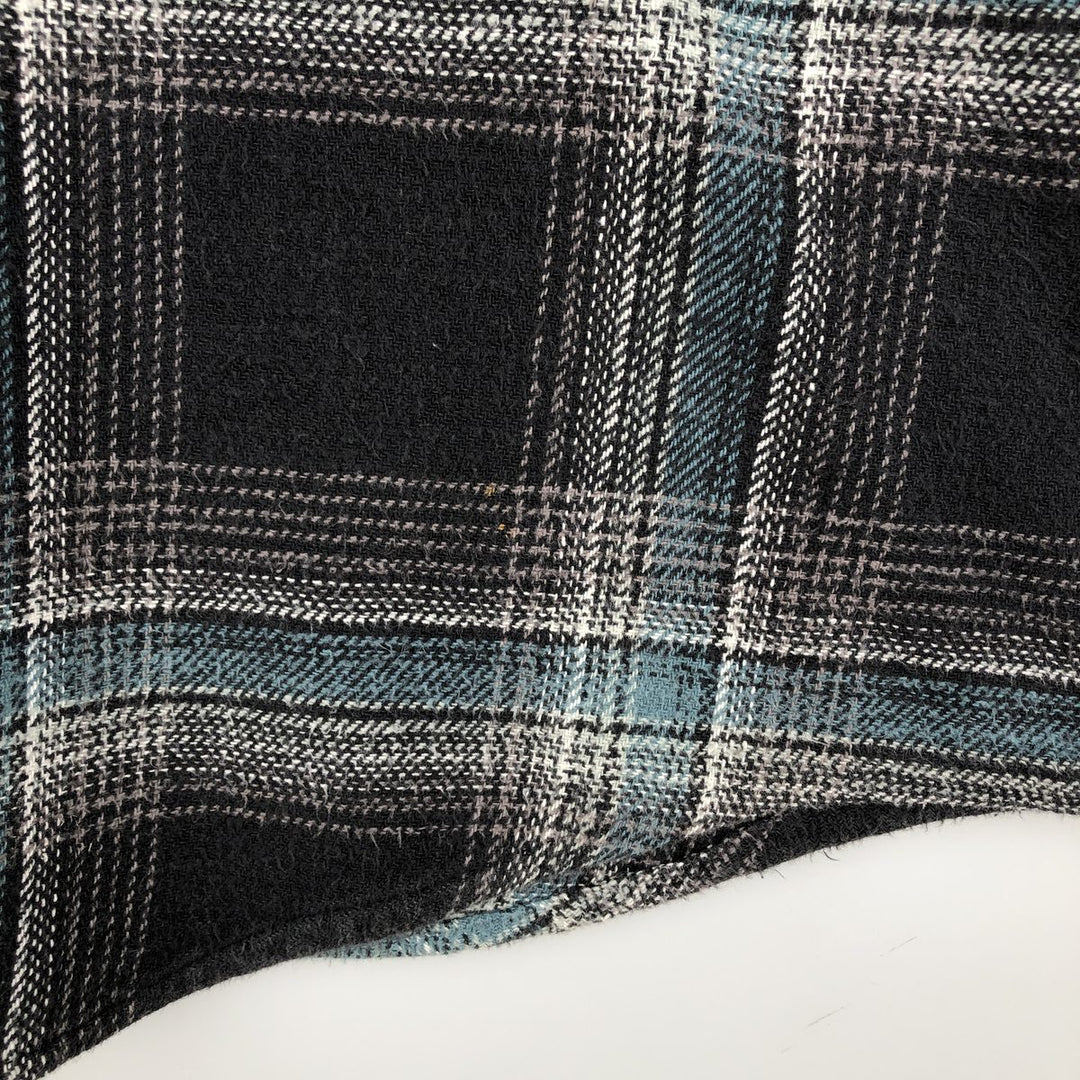Dickies Long Sleeve Flannel Check Shirt, Men's, XXL cotton black type Vintage Second Hand