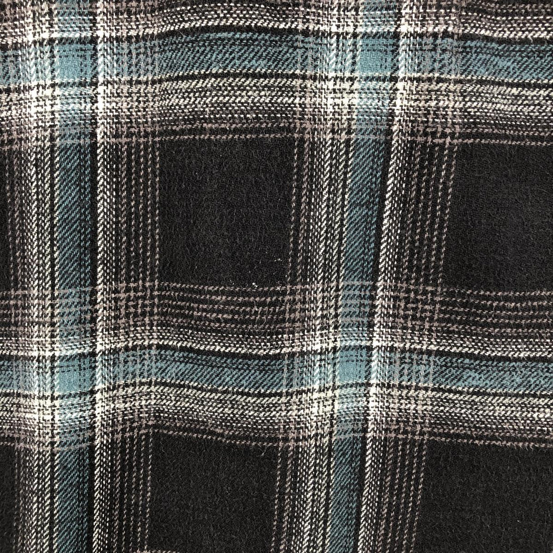 Dickies Long Sleeve Flannel Check Shirt, Men's, XXL cotton black type Vintage Second Hand