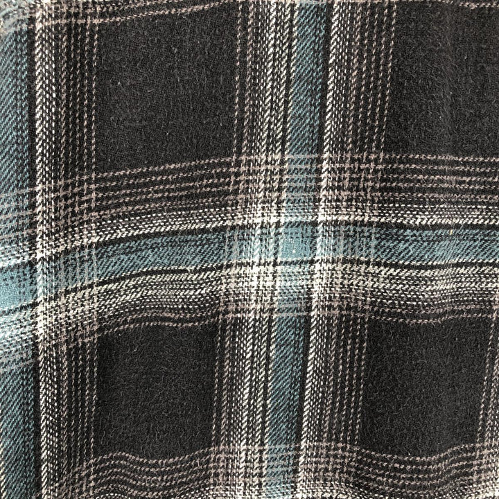 Dickies Long Sleeve Flannel Check Shirt, Men's, XXL cotton black type Vintage Second Hand