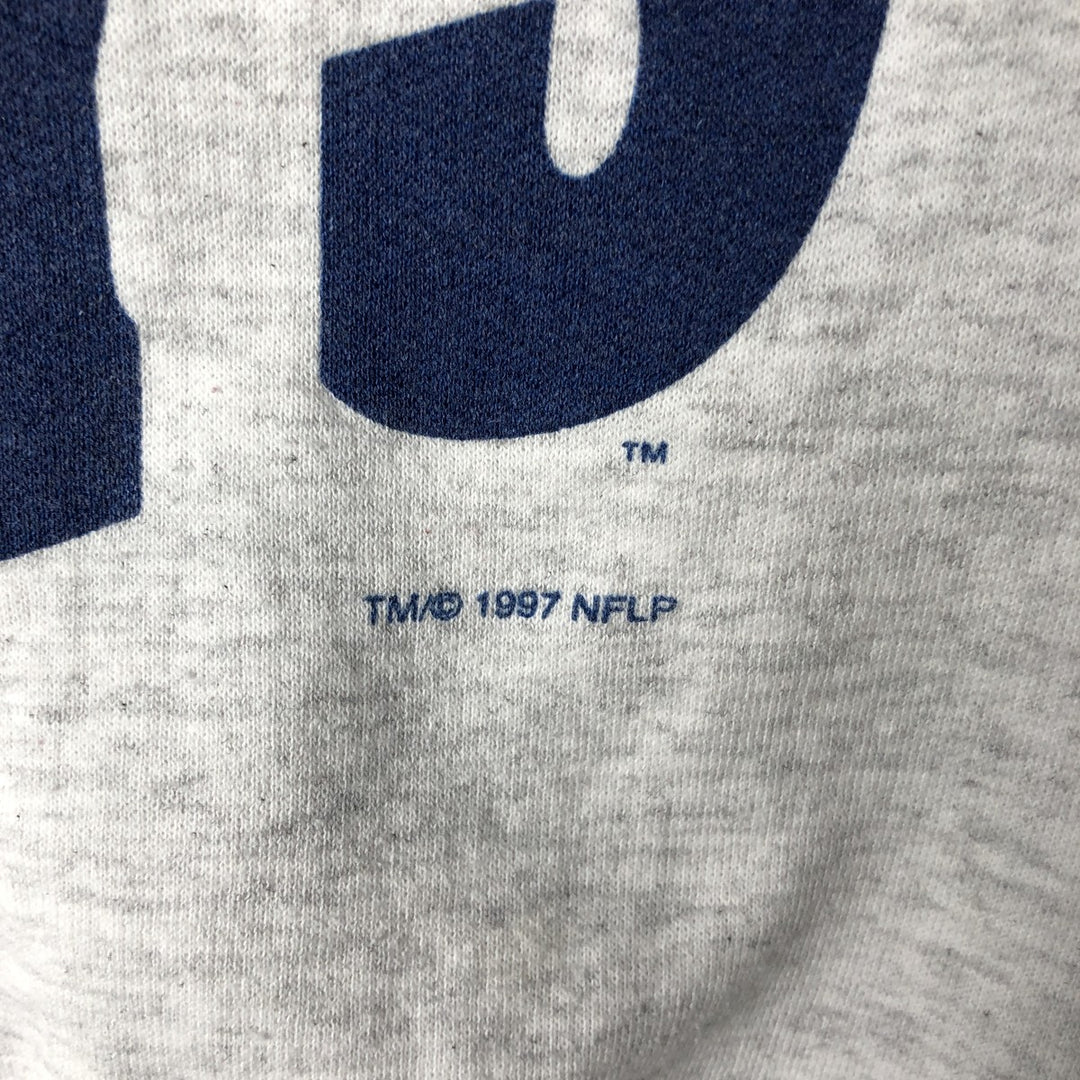 Vintage 90'S Hanes ComfortBlend NFL Dallas Cowboys Print Sweatshirt, Men's Size Large cotton gray type Vintage Second Hand