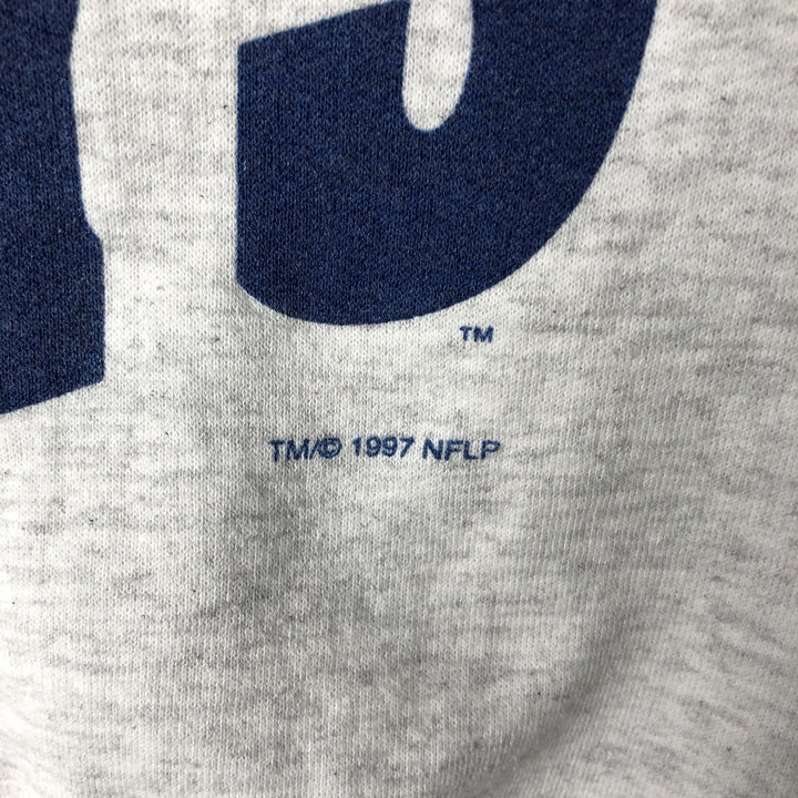 Vintage 90'S Hanes ComfortBlend NFL Dallas Cowboys Print Sweatshirt, Men's Size Large cotton gray type Vintage Second Hand