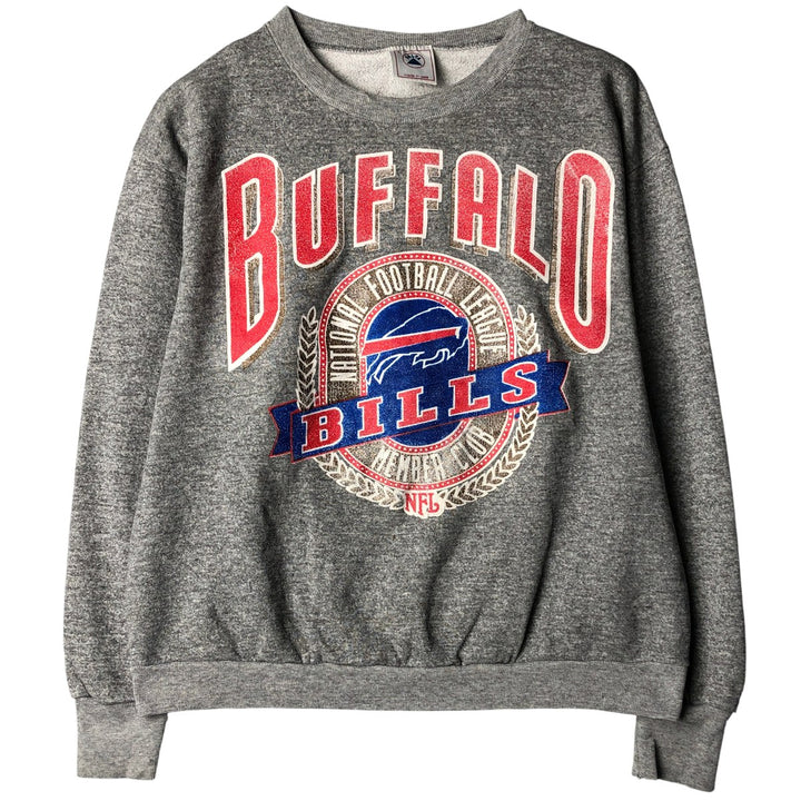 Vintage 90'S Delta NFL Buffalo Bills sweatshirt, Made in USA, Men's Size Large cotton gray type Vintage Second Hand