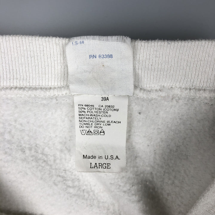 Vintage 90'S COMRETITOR NBA Charlotte Hornets Print Sweatshirt, Made in USA, Men's Size L cotton white type Vintage Second Hand