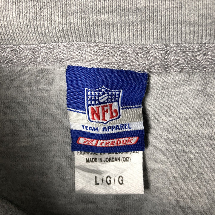 Reebok NFL Dallas Cowboys Print Sweatshirt, Men's Size L cotton gray type Vintage Second Hand