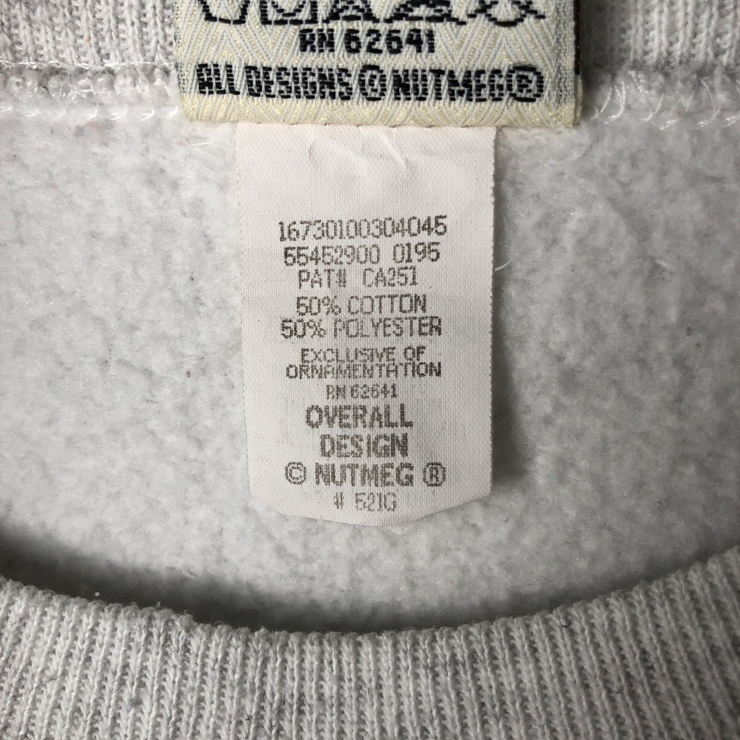 90'S Nutmeg NFL Green Bay Packers Print Sweatshirt, Made in USA, Men's Size L cotton gray type Vintage Second Hand