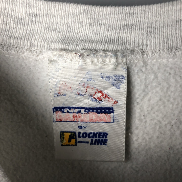 90'S Locker Line NFL Gameday Carolina Panthers Print Sweatshirt, Made in USA, Men's Size L cotton gray type Vintage Second Hand