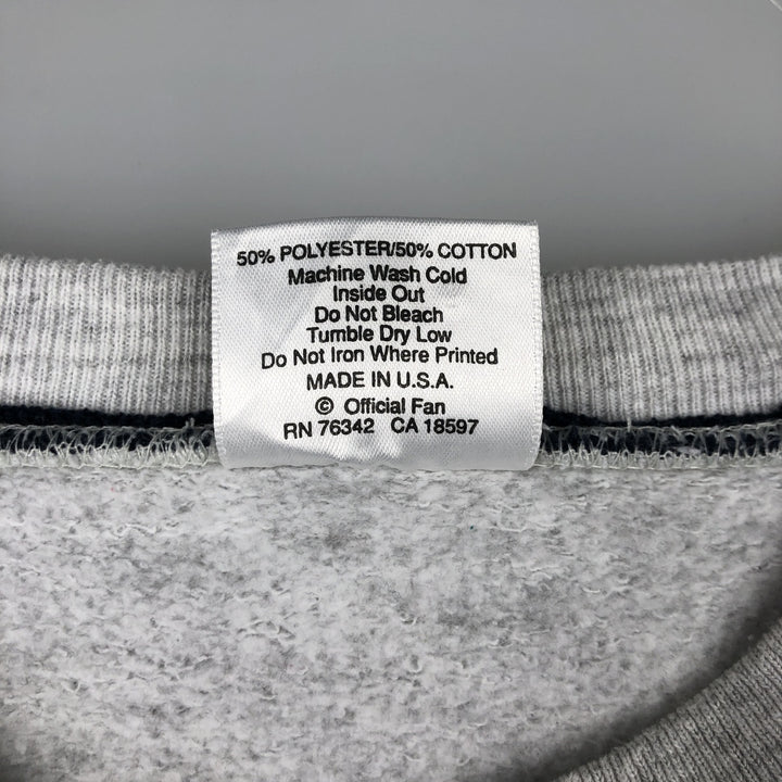 Vintage 90'S Official Fan NFL Dallas Cowboys Print Sweatshirt, Made in USA, Men's Size Large cotton gray type Vintage Second Hand