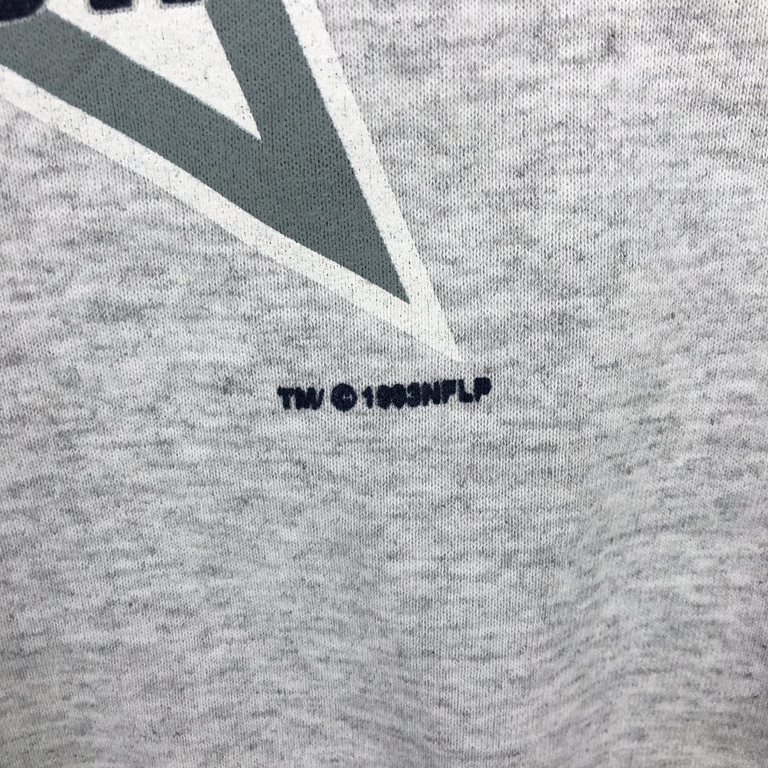 Vintage 90'S Official Fan NFL Dallas Cowboys Print Sweatshirt, Made in USA, Men's Size Large cotton gray type Vintage Second Hand