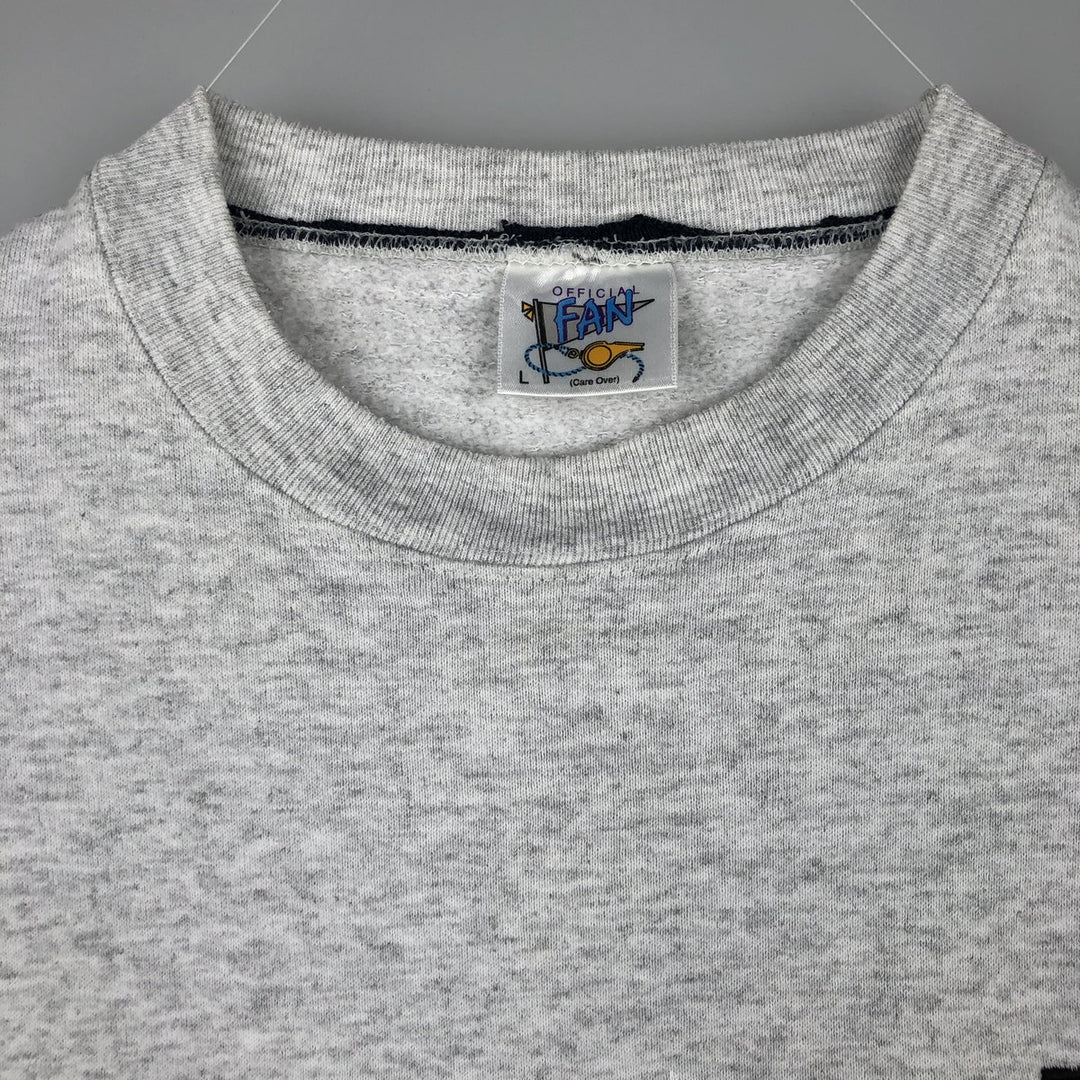 Vintage 90'S Official Fan NFL Dallas Cowboys Print Sweatshirt, Made in USA, Men's Size Large cotton gray type Vintage Second Hand