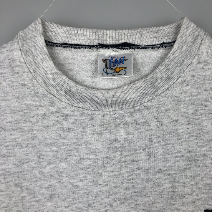 Vintage 90'S Official Fan NFL Dallas Cowboys Print Sweatshirt, Made in USA, Men's Size Large cotton gray type Vintage Second Hand