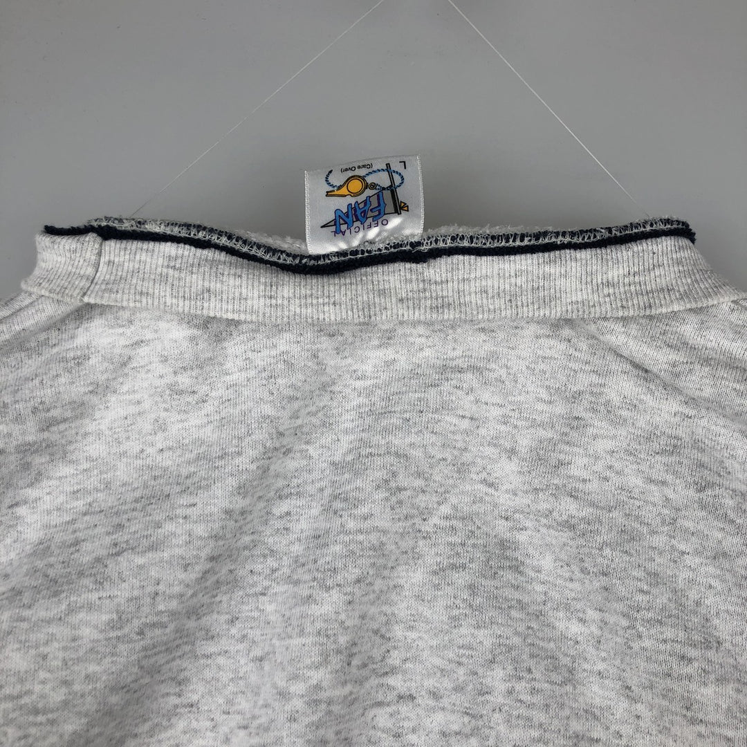 Vintage 90'S Official Fan NFL Dallas Cowboys Print Sweatshirt, Made in USA, Men's Size Large cotton gray type Vintage Second Hand