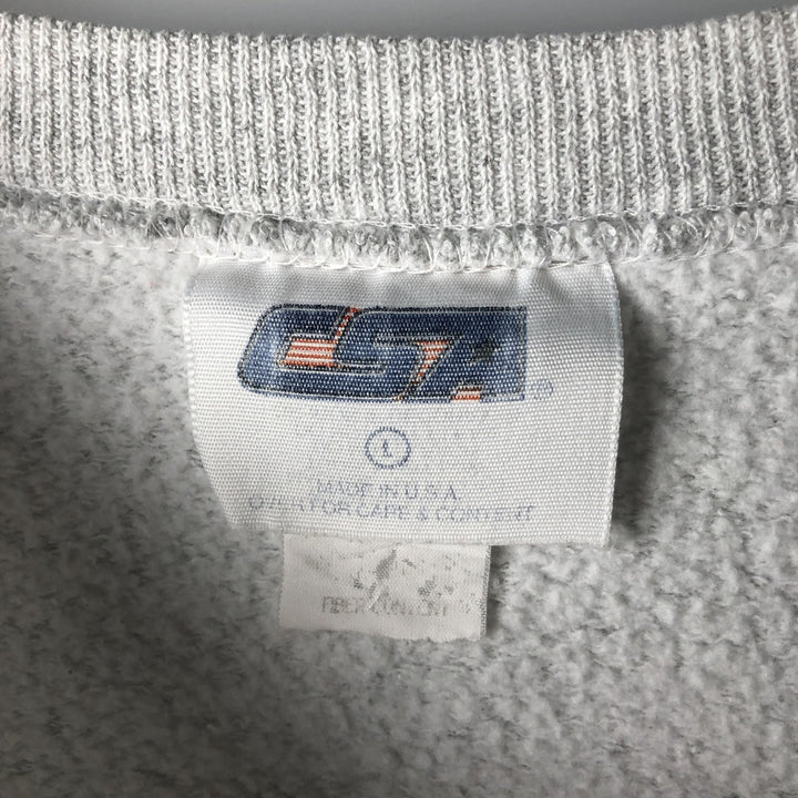 90'S CSA NFL San Francisco 49ers Printed Sweatshirt, Made in USA, Men's Size L cotton gray type Vintage Second Hand
