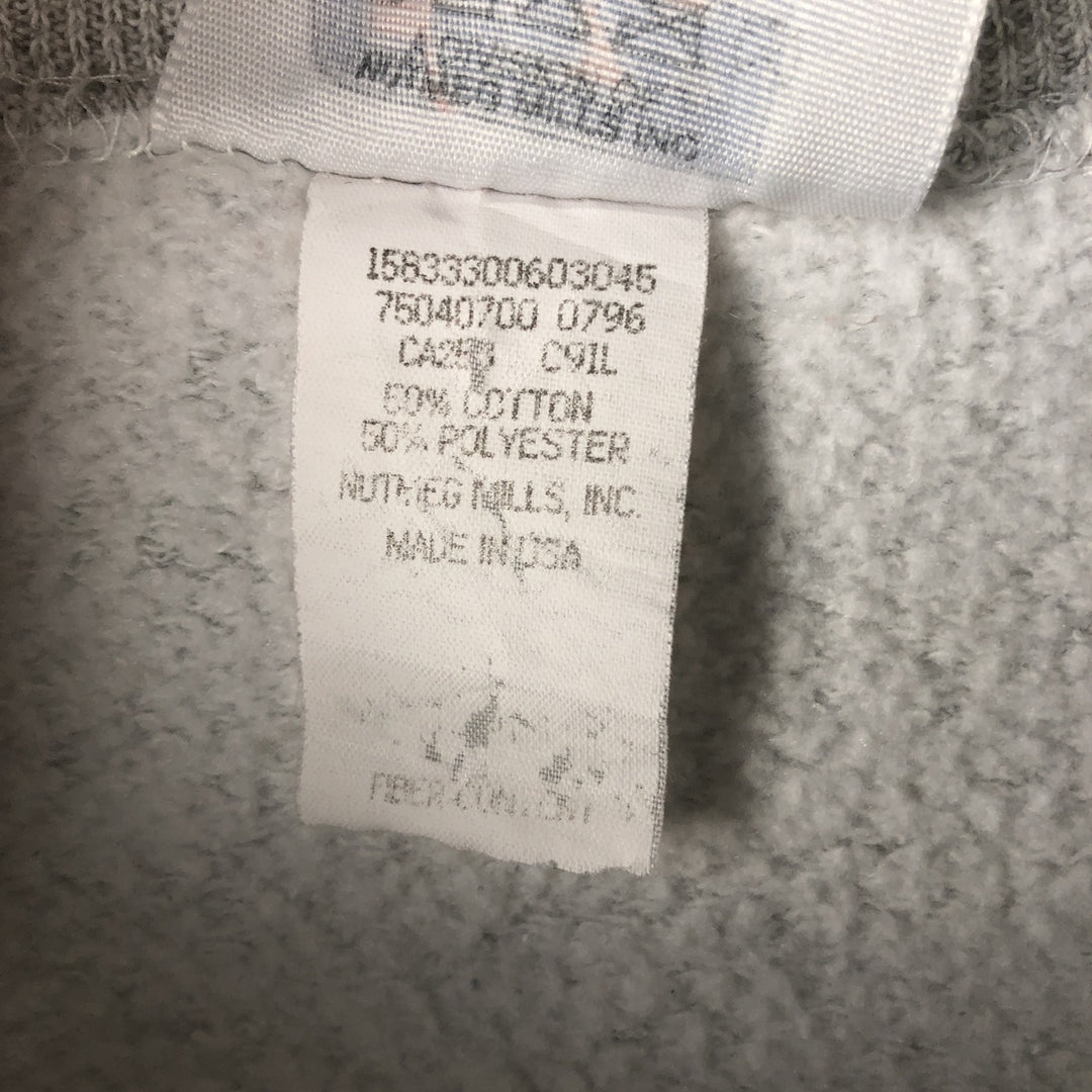 90'S CSA NFL San Francisco 49ers Printed Sweatshirt, Made in USA, Men's Size L cotton gray type Vintage Second Hand